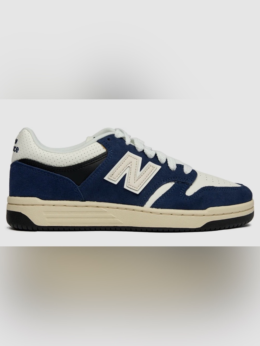 New Balance 480 Men’s Blue & White Suede Sneakers